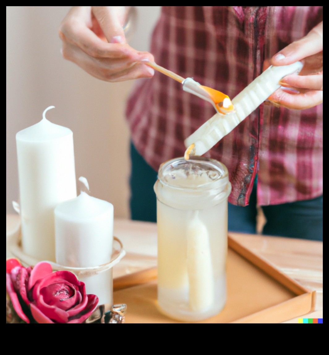 מלאכת עשה בעצמך לנרות עשה זאת בעצמך: מאיר יצירתיות