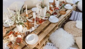 האם אתה יכול להציע טיפים לקישוט מקום פיקניק בחוץ עם בוהו ויבס?