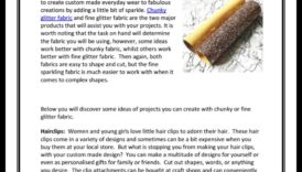 טכניקות יצירה עבור טקסטיל מעוטר: הוספת ניצוץ לבד